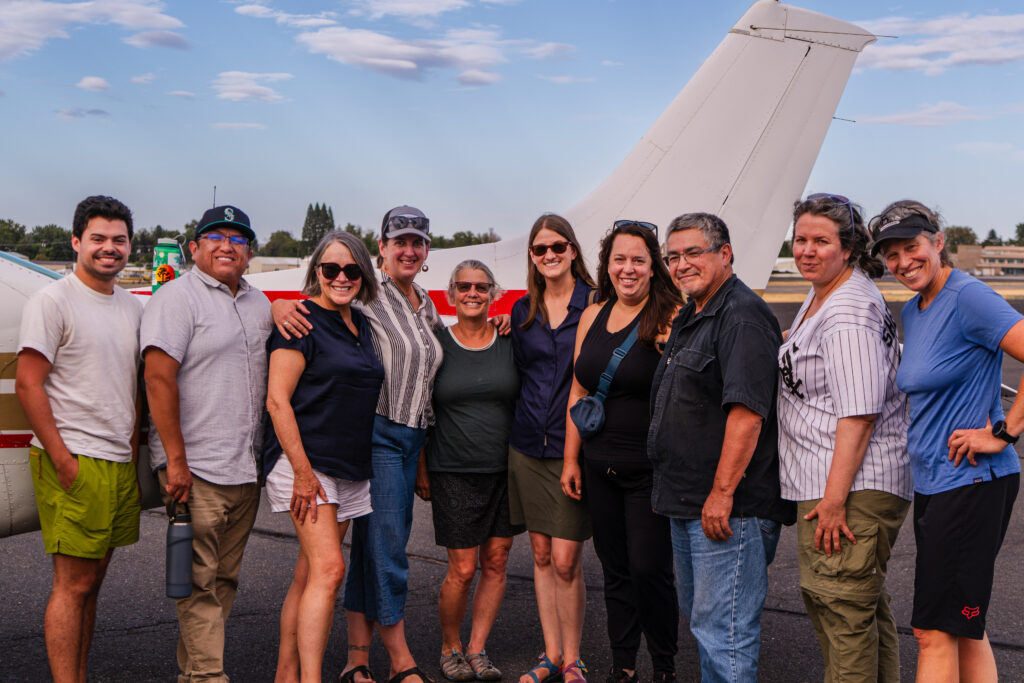 American Rivers staff and guests meet at Lewiston Airport | EcoFlight