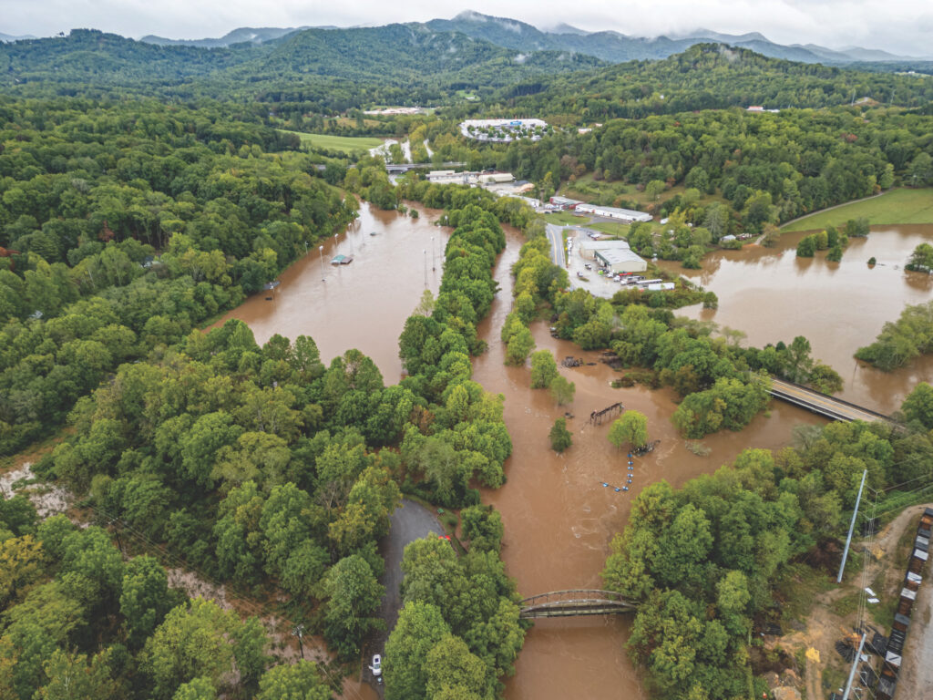 Flooding from Hurricane Helene in Western North Carolina | Adobe