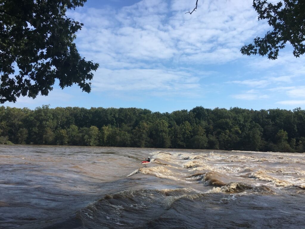 Kayaking Z dam on the James River, Virginia | Julie Lang