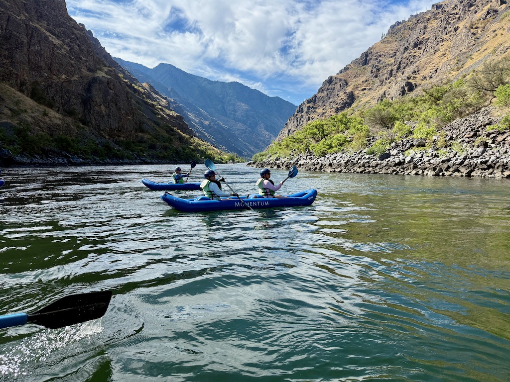 Paddling Hells Canyon in inflatable kayaks | Lisa McShane